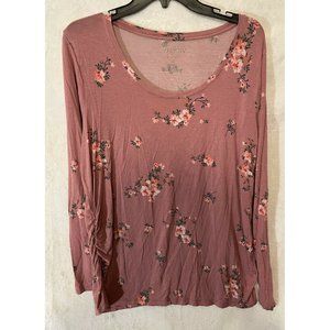 aglow maternity top pink flowers Size XXL